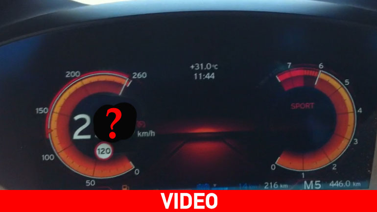 H τελική ταχύτητα του BMW i8…